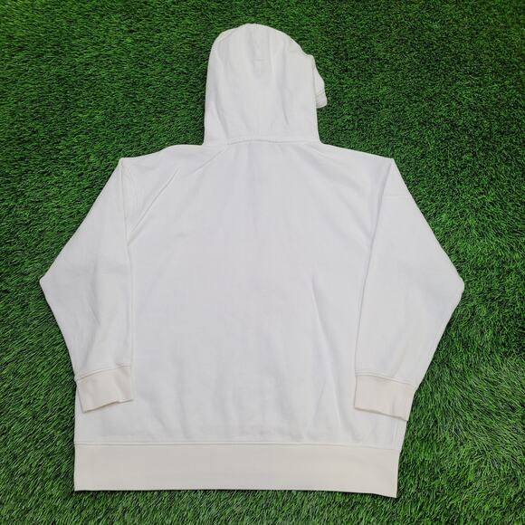 NIKE Center-Swoosh Hoodie Womens S/M 24x26 Oversized White - Picture 4 of 13